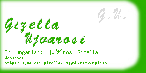 gizella ujvarosi business card